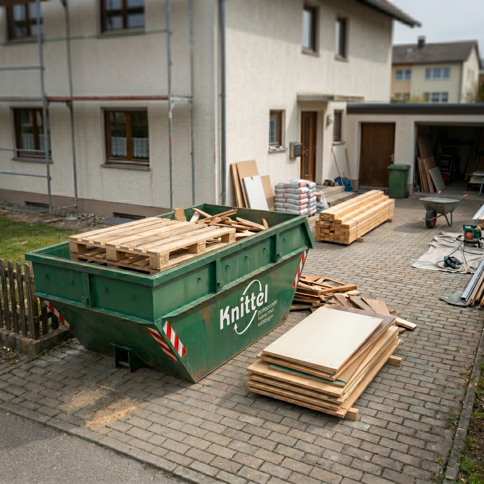 Container Holzabfälle
