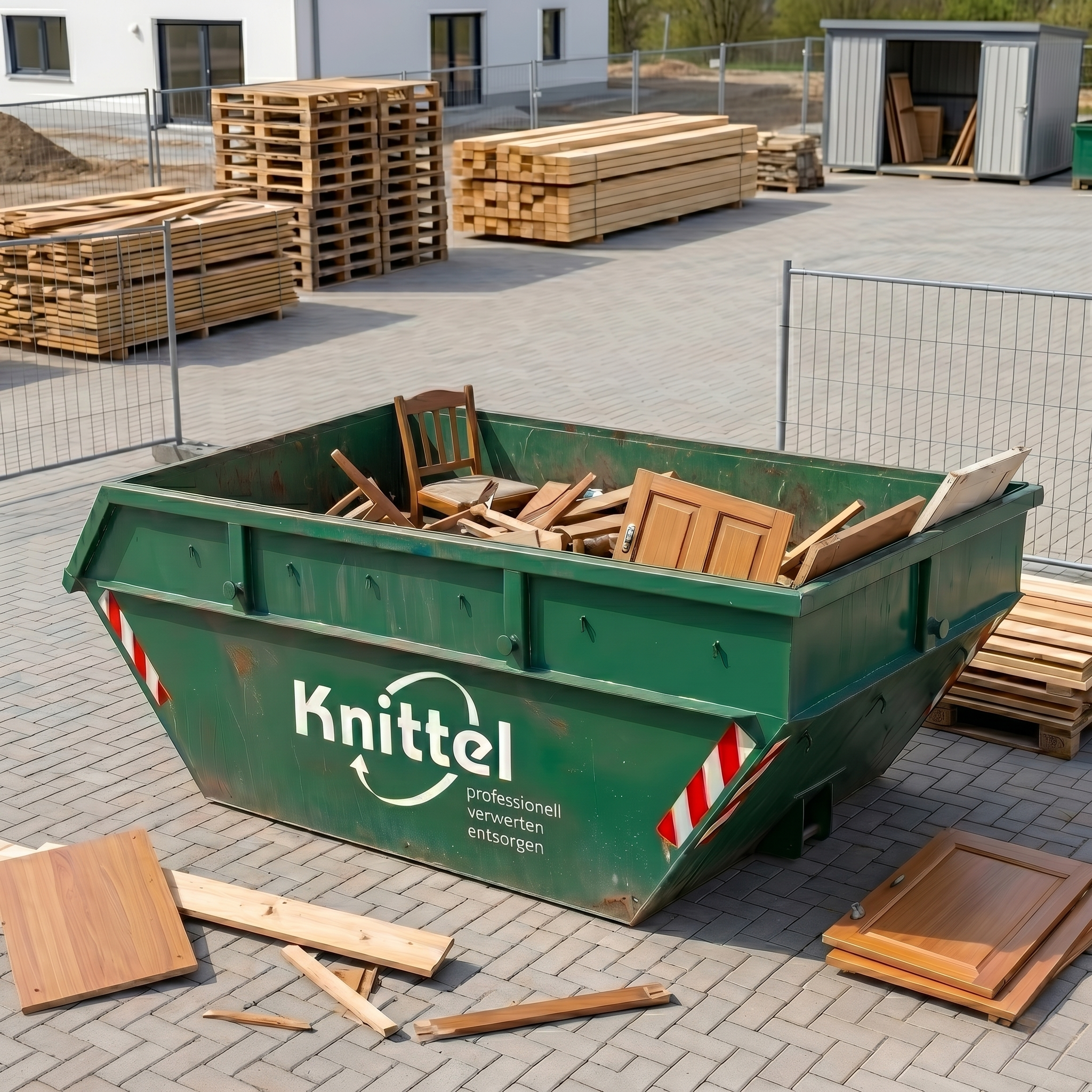Container Holzabfälle