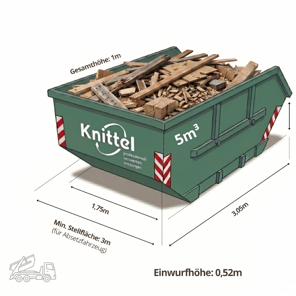 Container Holzabfälle