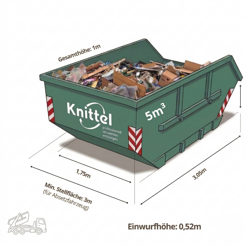 Container Mischabfall und Sperrmüll