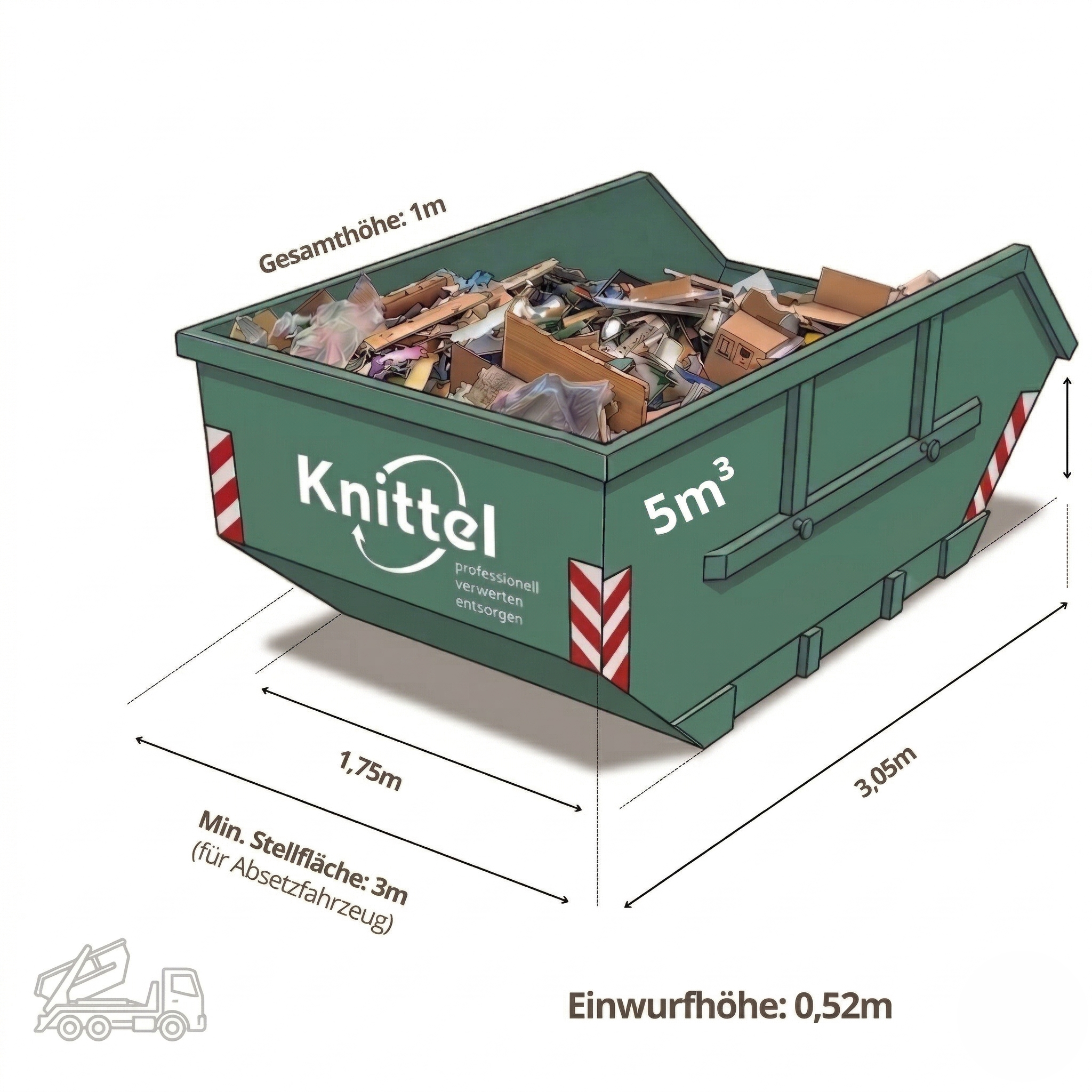 Container Mischabfall und Sperrmüll