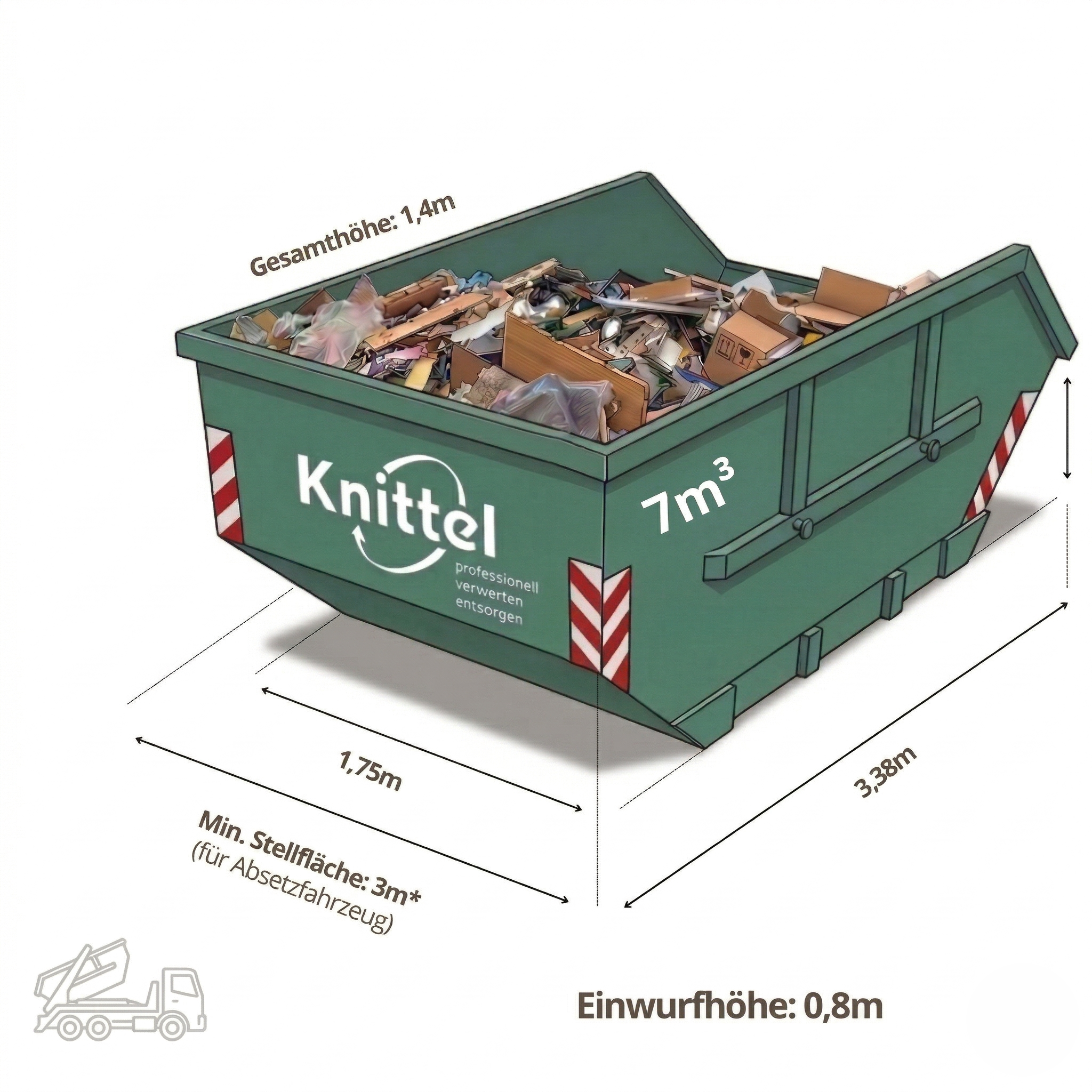 Container Mischabfall und Sperrmüll